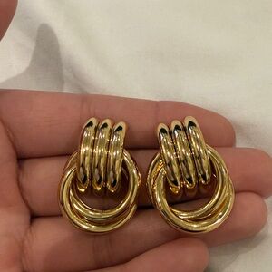 Heaven Mayhem Gold Hoop Earrings